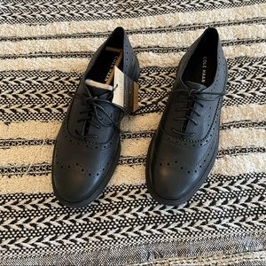 Leather Wingtip Oxfords Shoes 